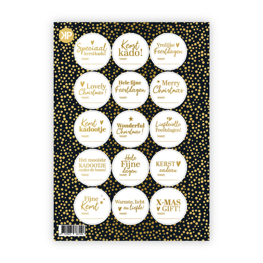 Stickervel | Kerst goudfolie