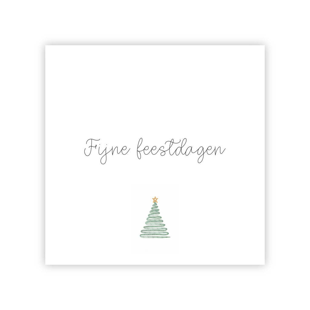 Dubbele kerstkaart | Fijne feestdagen