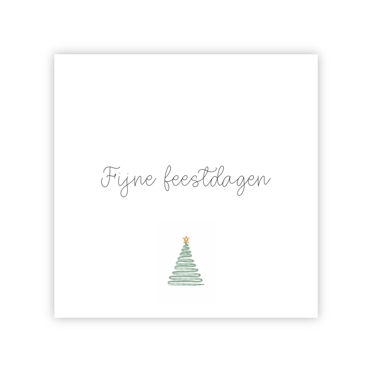 Dubbele kerstkaart | Fijne feestdagen