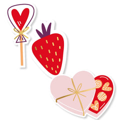 Cadeaustickers | Liefde 10 stuks goudfolie