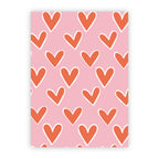 Wenskaart | Blanco hartjes