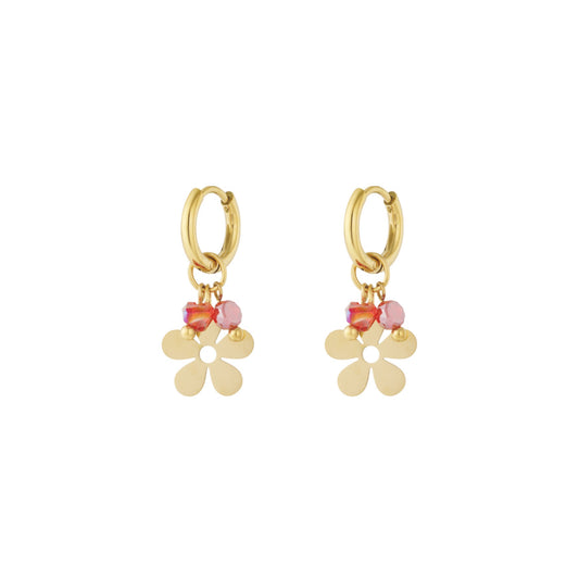 Oorbellen | Arabella goud roze