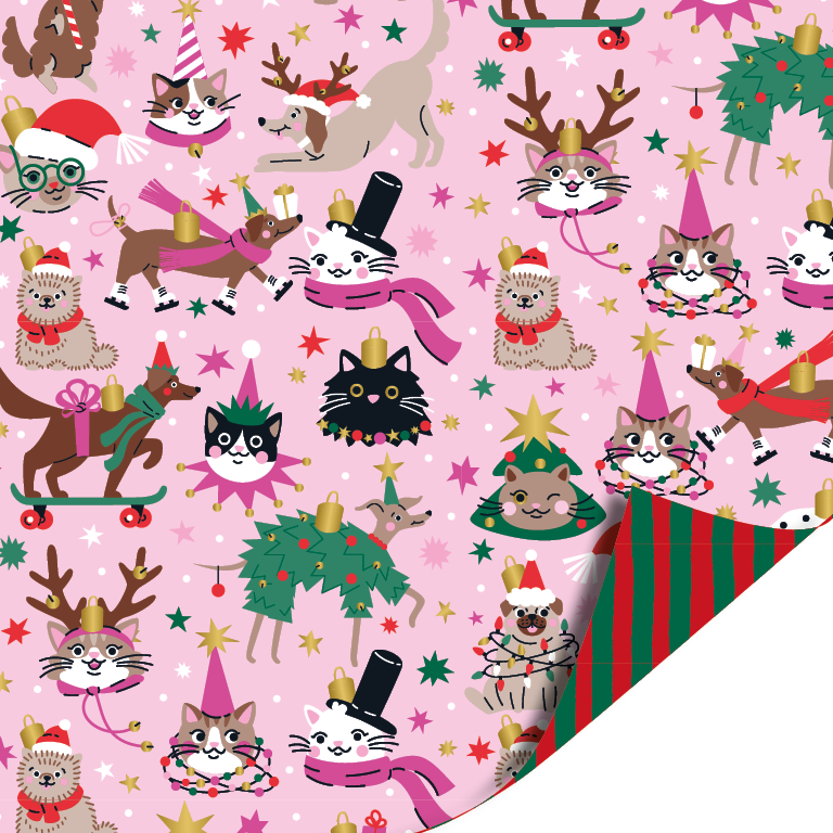 Cadeaupapier | Kerst dieren