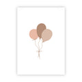 Dubbele wenskaart | Blanco ballonnen