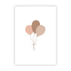 Dubbele wenskaart | Blanco ballonnen