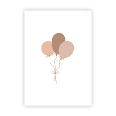 Dubbele wenskaart | Blanco ballonnen