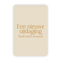 Wenskaart | Een nieuwe uitdaging goudfolie