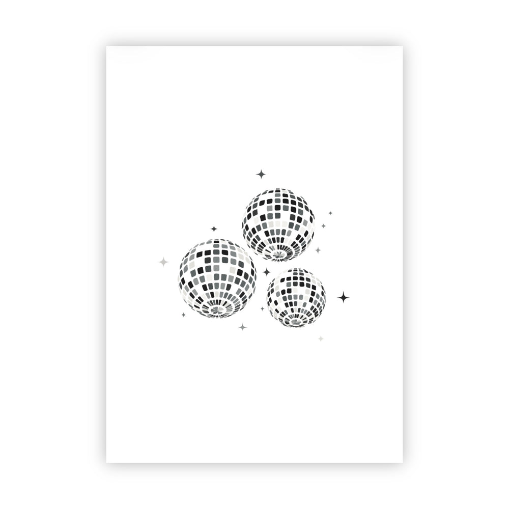 Dubbele wenskaart | Blanco discobal