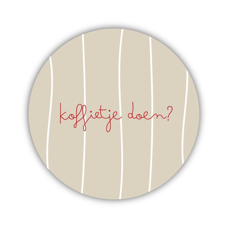 Onderzetter | Koffietje doen?