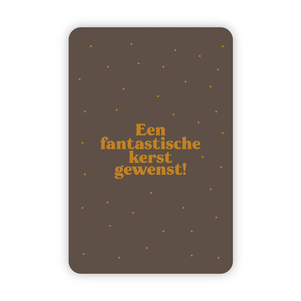 Kerstkaarten | Set van 20 met goudfolie