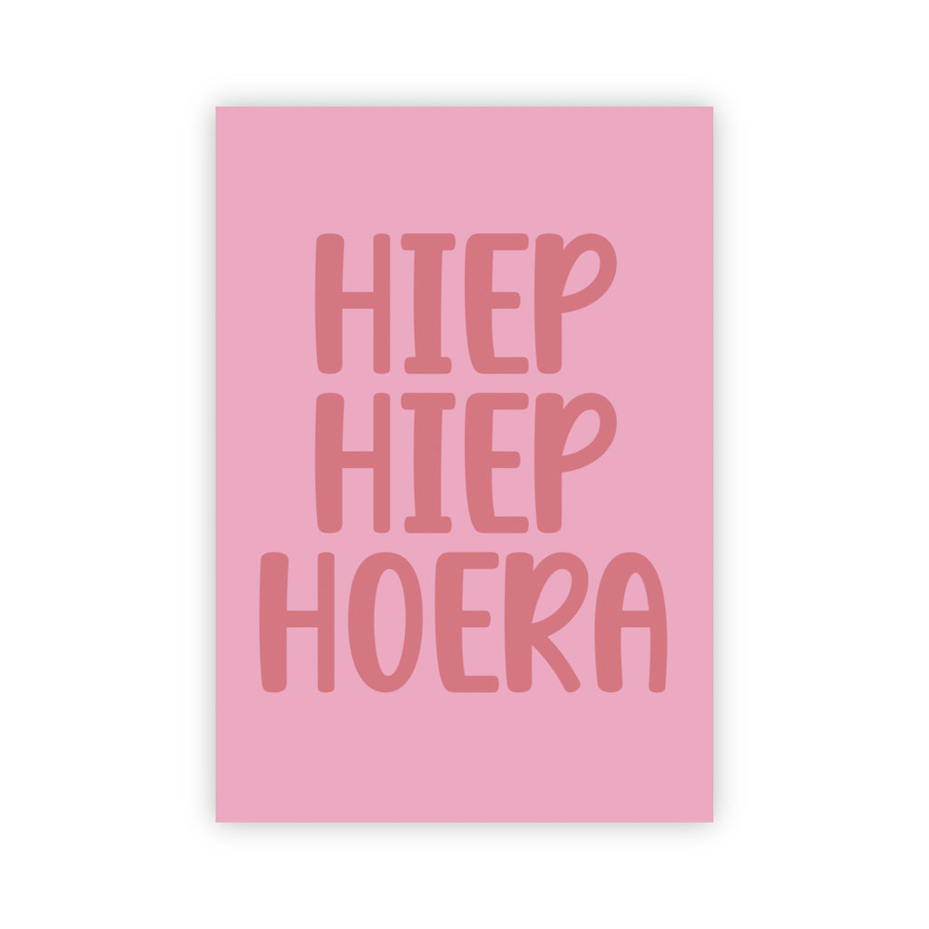 Wenskaart | Hiep hiep hoera
