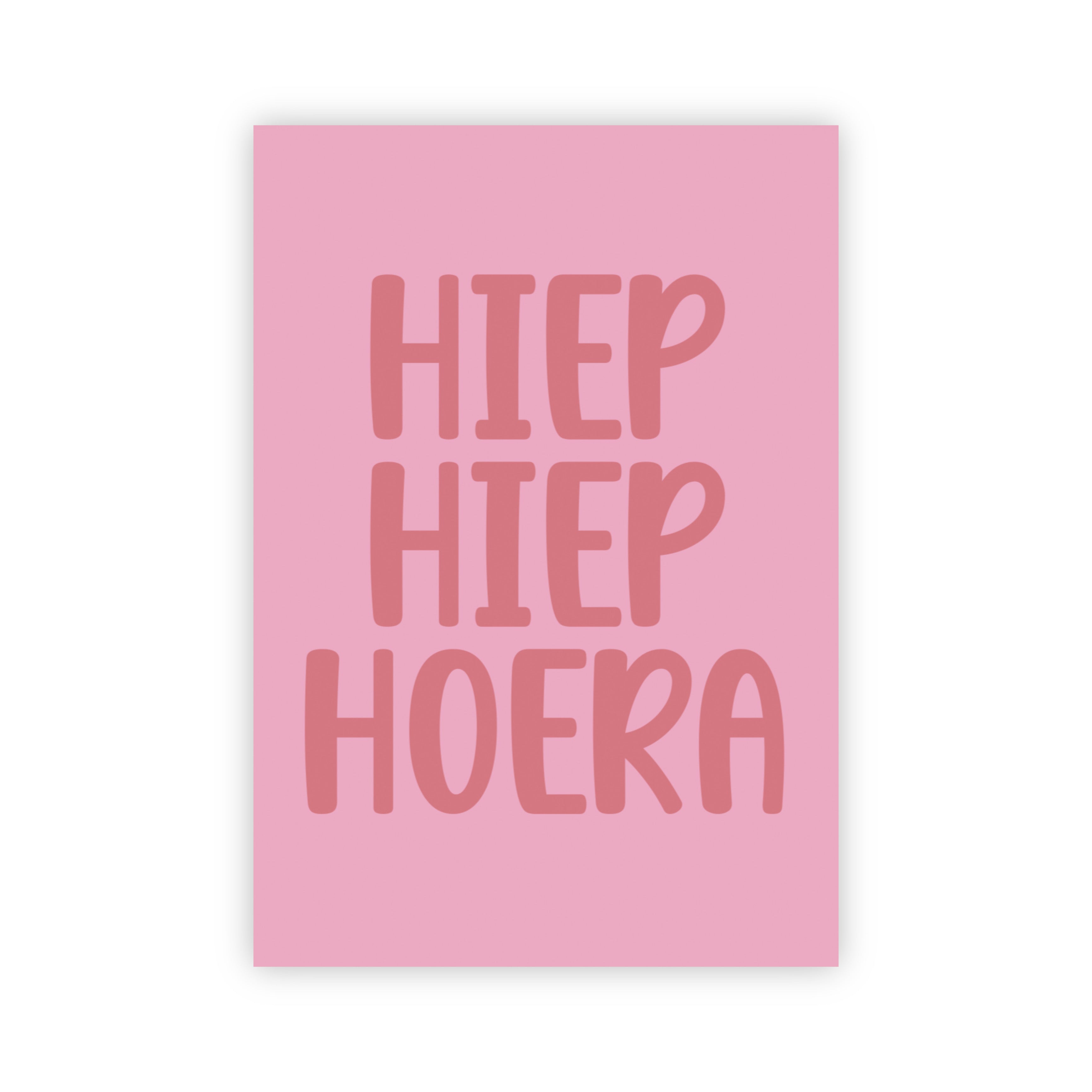 Wenskaart | Hiep hiep hoera