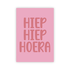 Wenskaart | Hiep hiep hoera