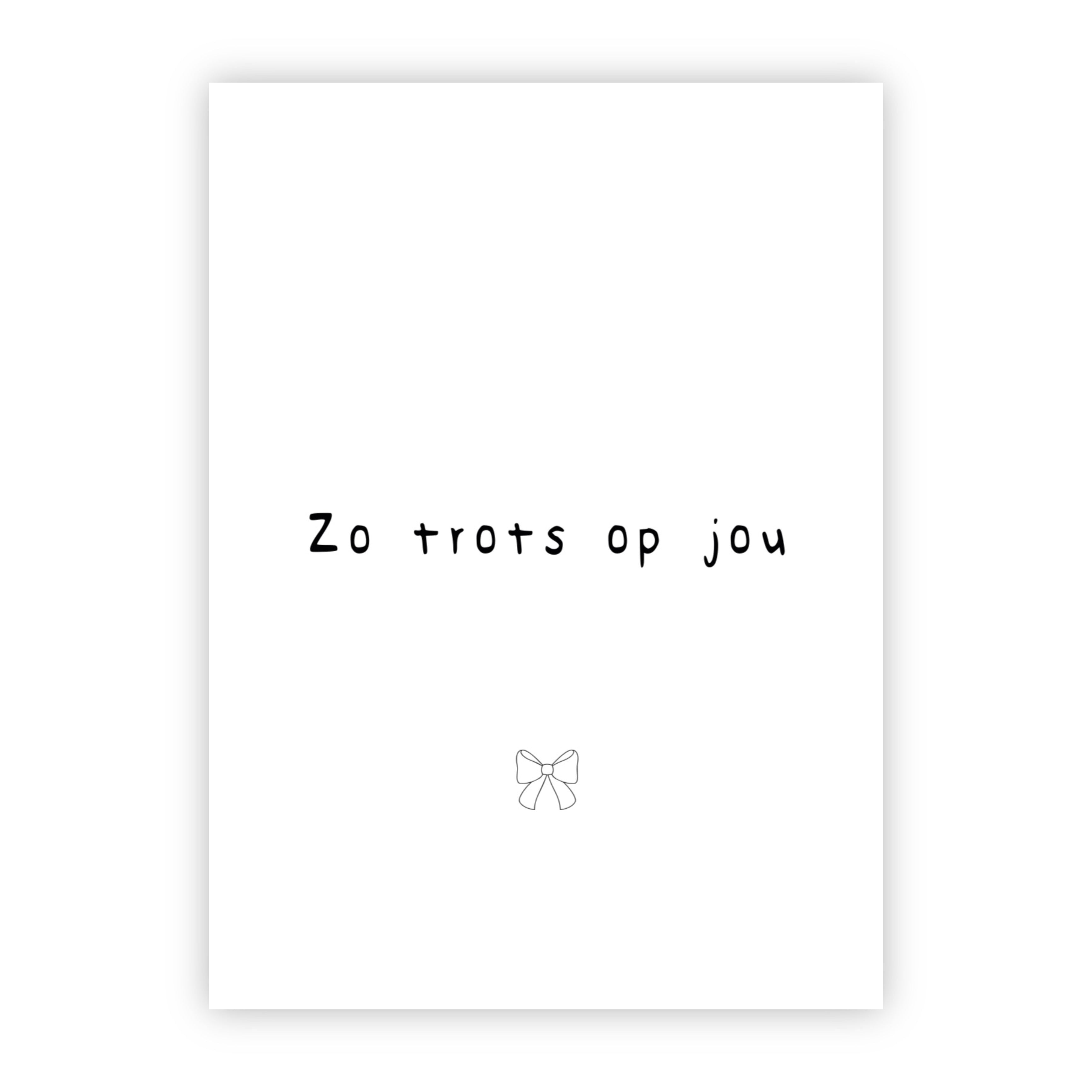 Wenskaart | Zo trots op jou