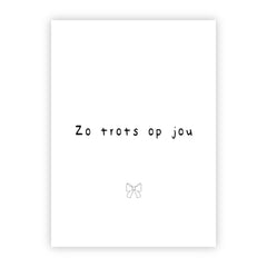Wenskaart | Zo trots op jou