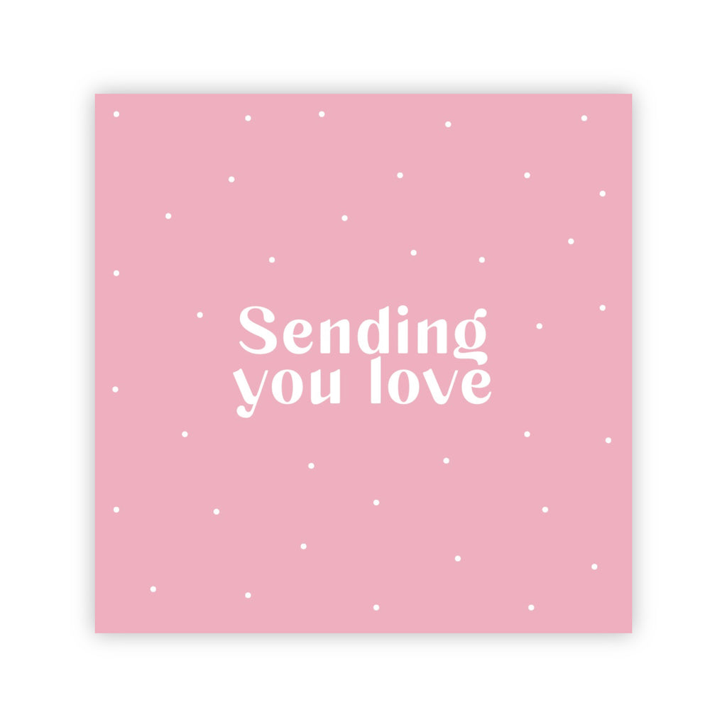 Dubbele wenskaart | Sending you love