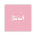 Dubbele wenskaart | Sending you love