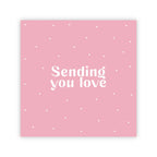Dubbele wenskaart | Sending you love