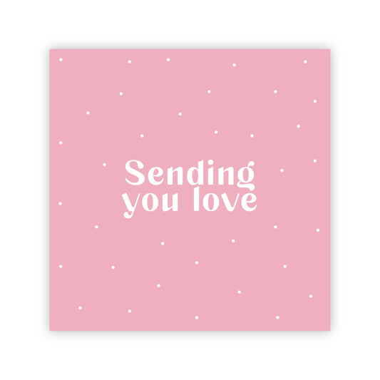 Dubbele wenskaart | Sending you love