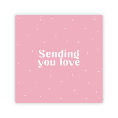 Dubbele wenskaart | Sending you love