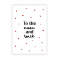 Dubbele wenskaart | To the moon and back
