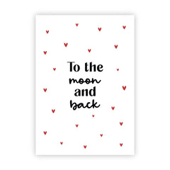 Dubbele wenskaart | To the moon and back