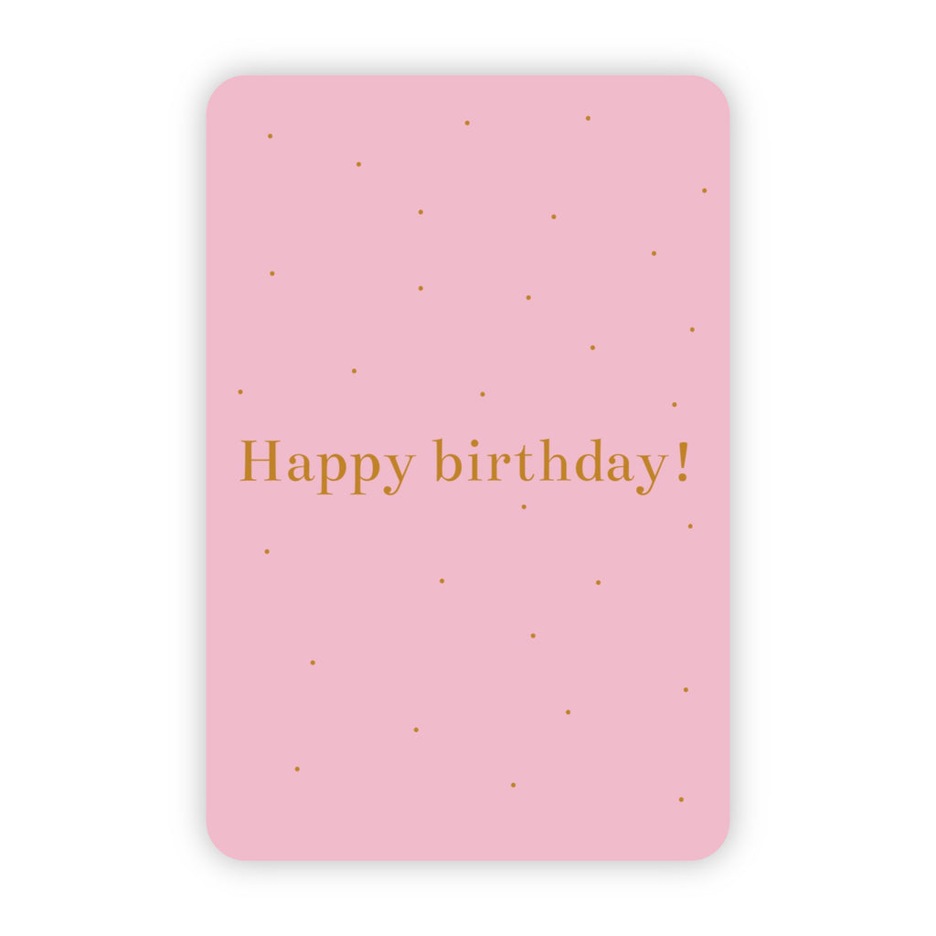 Wenskaarten | Set van 10 verjaardagskaarten met goudfolie