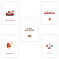 Minikaarten sinterklaas | Set van 5