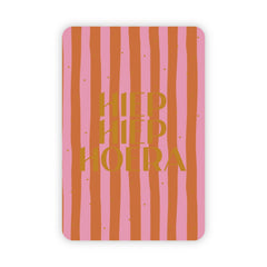 Wenskaart | Hiep hiep hoera goudfolie