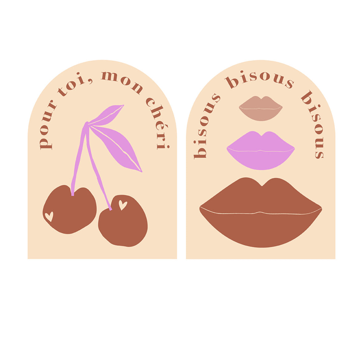 Cadeaustickers | Mon chéri 10 stuks