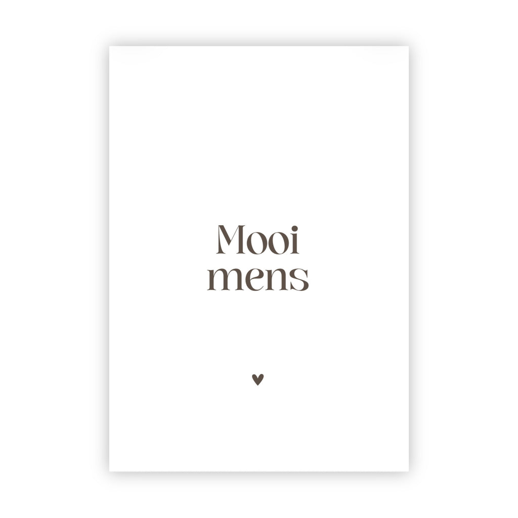 Dubbele wenskaart | Mooi mens