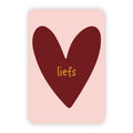 Wenskaart | Liefs goudfolie
