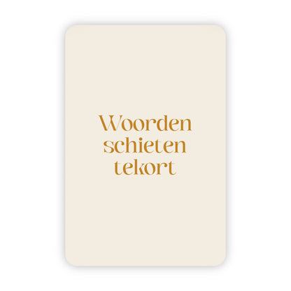 Wenskaarten | Set van 20 met goudfolie