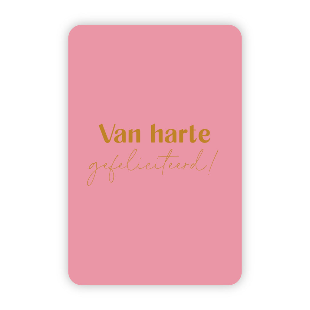 Wenskaarten | Set van 10 verjaardagskaarten met goudfolie