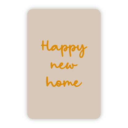 Minikaart | Happy new home goudfolie