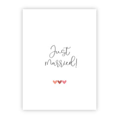 Wenskaart | Just married