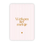 Wenskaarten | Set van 20 met goudfolie | Streepjescollectie