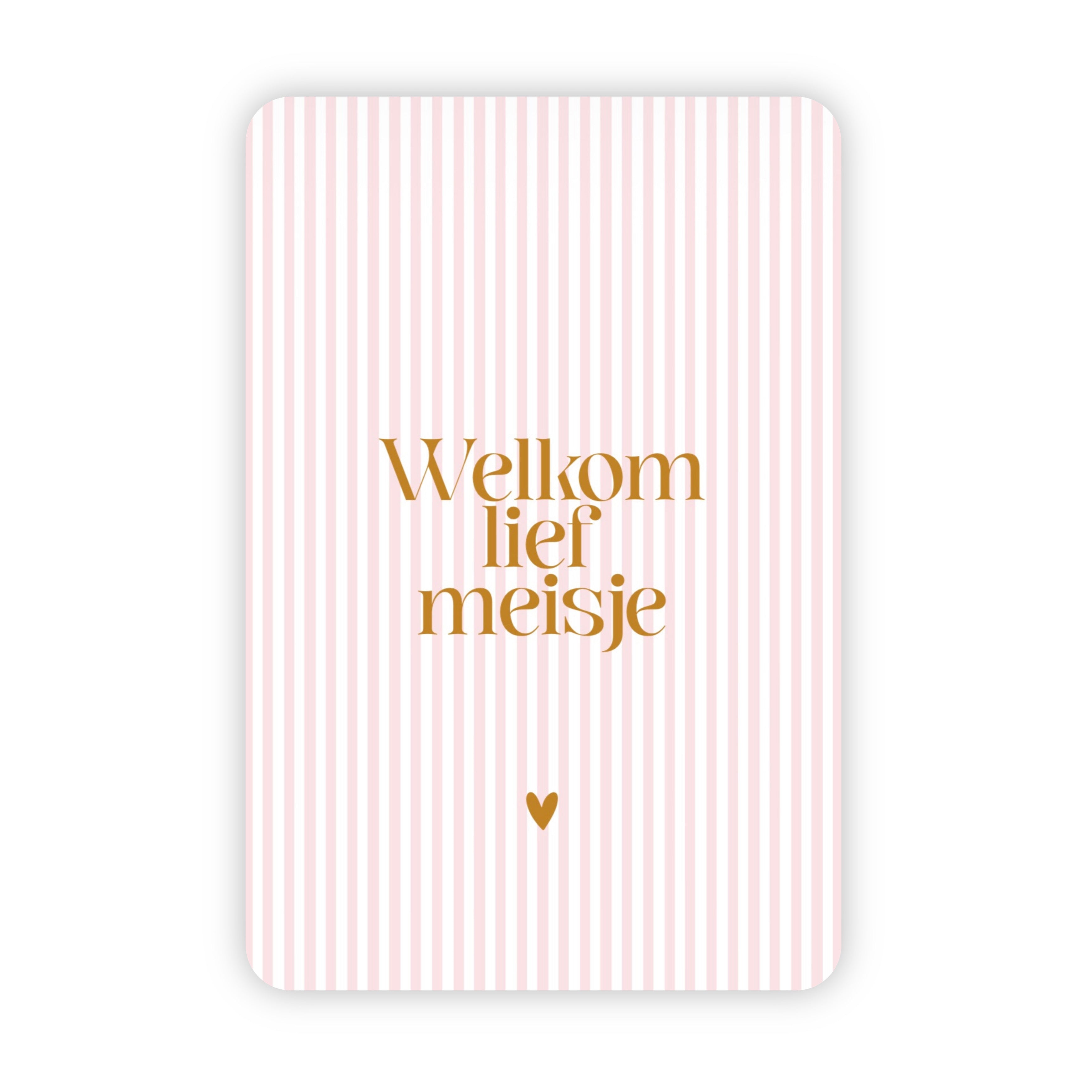 Wenskaarten | Set van 20 met goudfolie | Streepjescollectie