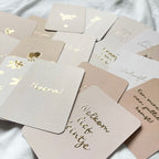 Wenskaarten | Set van 20 met goudfolie