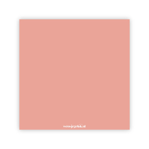 Dubbele wenskaart | Blanco hartje