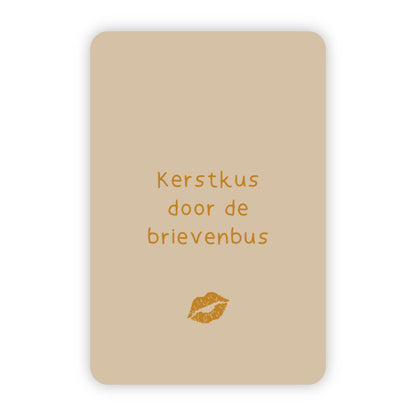 Kerstkaarten | Set van 10 met goudfolie