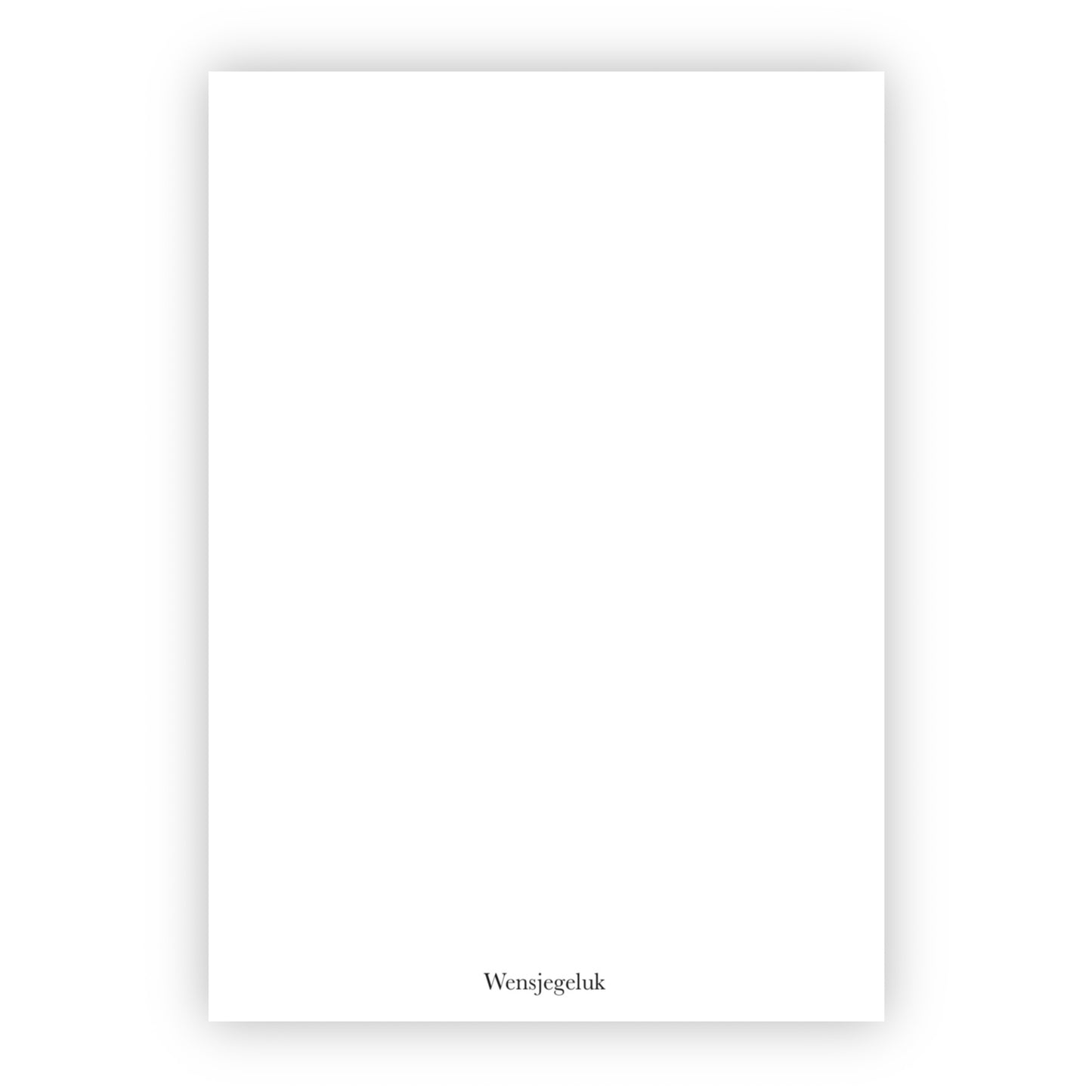 Dubbele wenskaart | Blanco takje