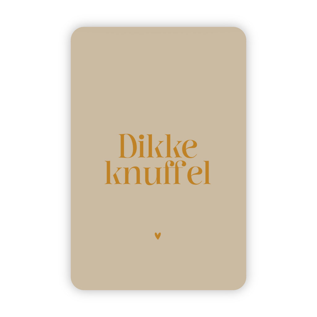 Wenskaart | Dikke knuffel goudfolie