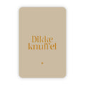 Wenskaart | Dikke knuffel goudfolie