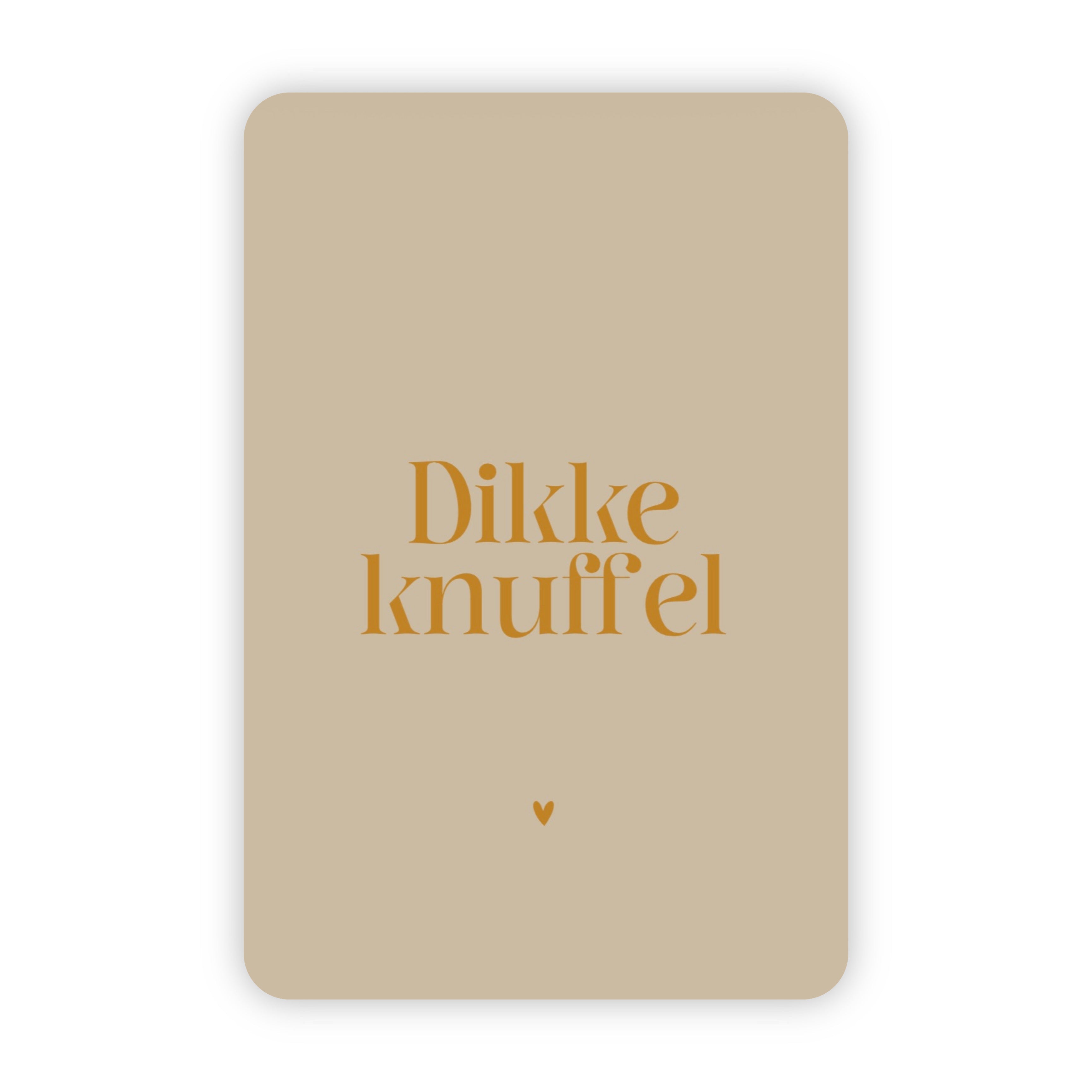 Wenskaart | Dikke knuffel goudfolie