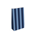Blokbodemzak | Strepen blauw