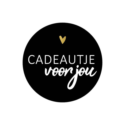 Cadeaustickers | Cadeautje 10 stuks goudfolie
