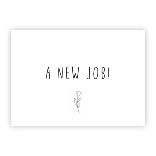Wenskaart | A new job