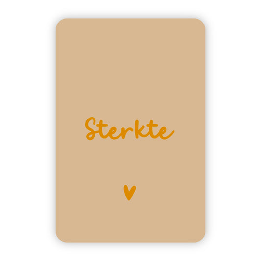 Minikaart | Sterkte goudfolie