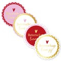 Cadeaustickers | Beterschap lieve jij 10 stuks goudfolie